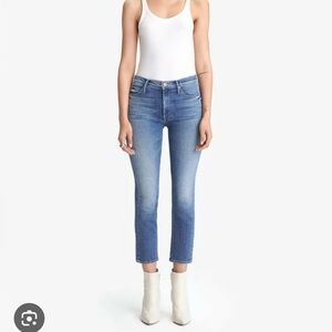 MOTHER Denim Mid Rise Dazzler Ankle Jeans